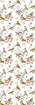 Rolgordijn voor het raam Vogels op de takken