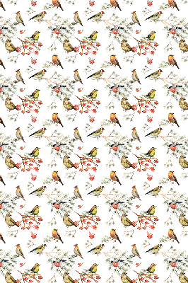 Rolgordijn voor het raam Vogels op de takken