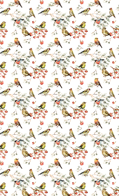 Rolgordijn voor het raam Vogels op de takken