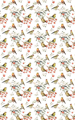 Rolgordijn voor het raam Vogels op de takken