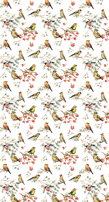 Rolgordijn voor het raam Vogels op de takken