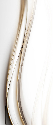 Rolgordijn verduisterend Golf op een witte achtergrond