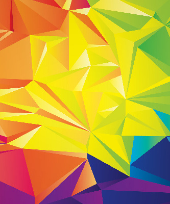 Rolgordijn verduisterend Kleurrijk origamipatroon