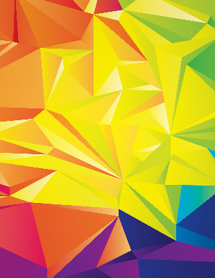 Rolgordijn verduisterend Kleurrijk origamipatroon