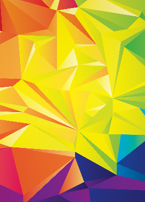 Rolgordijn verduisterend Kleurrijk origamipatroon