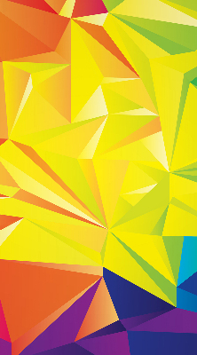 Rolgordijn verduisterend Kleurrijk origamipatroon