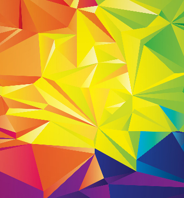 Rolgordijn verduisterend Kleurrijk origamipatroon