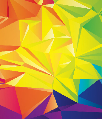 Rolgordijn verduisterend Kleurrijk origamipatroon