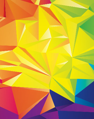 Rolgordijn verduisterend Kleurrijk origamipatroon