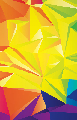 Rolgordijn verduisterend Kleurrijk origamipatroon