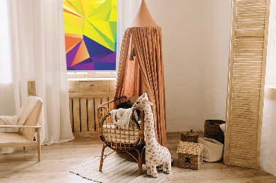 Rolgordijn verduisterend Kleurrijk origamipatroon