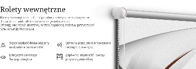 Rolgordijn voor het raam Oranje lijnpatroon