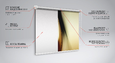 Rolgordijn verduisterend Gele abstractie