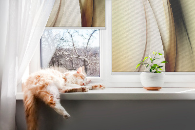 Rolgordijn verduisterend Gele abstractie