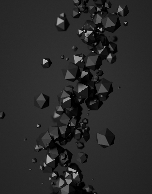 Rolgordijn verduisterend Vallende klonten