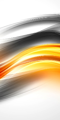 Rolgordijn voor het raam Oranje golven