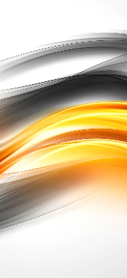 Rolgordijn voor het raam Oranje golven