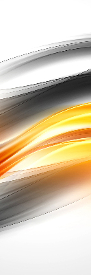 Rolgordijn voor het raam Oranje golven