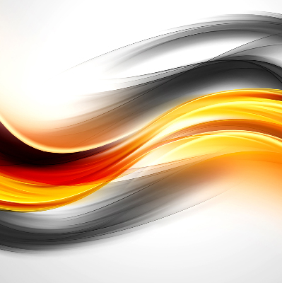 Rolgordijn voor het raam Oranje golven