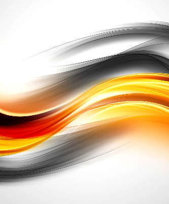 Rolgordijn voor het raam Oranje golven