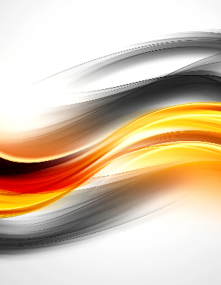 Rolgordijn voor het raam Oranje golven