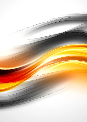 Rolgordijn voor het raam Oranje golven