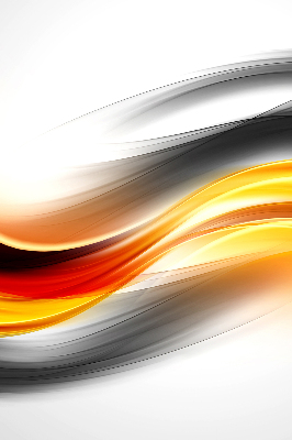 Rolgordijn voor het raam Oranje golven