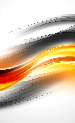 Rolgordijn voor het raam Oranje golven