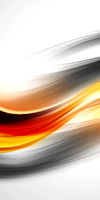 Rolgordijn voor het raam Oranje golven