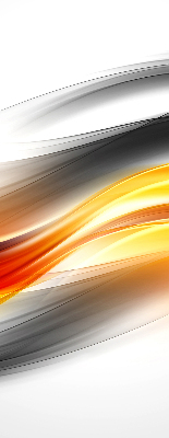 Rolgordijn voor het raam Oranje golven