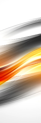 Rolgordijn voor het raam Oranje golven