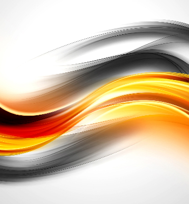 Rolgordijn voor het raam Oranje golven