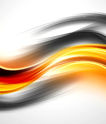 Rolgordijn voor het raam Oranje golven