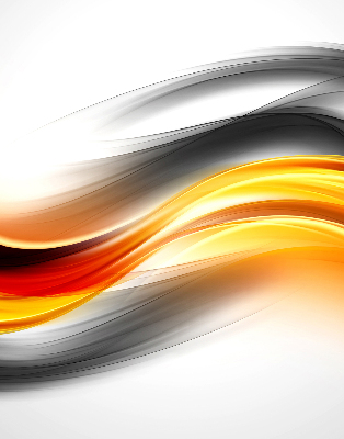 Rolgordijn voor het raam Oranje golven