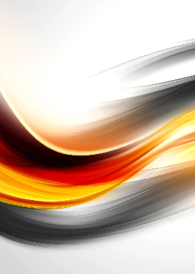 Rolgordijn voor het raam Oranje golven