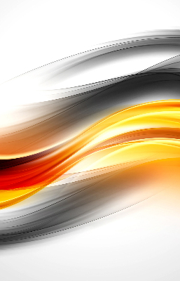 Rolgordijn voor het raam Oranje golven