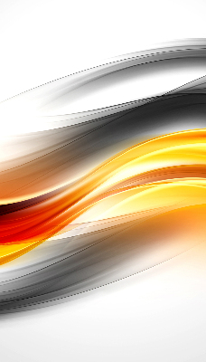 Rolgordijn voor het raam Oranje golven