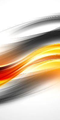 Rolgordijn voor het raam Oranje golven