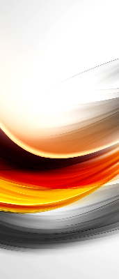 Rolgordijn voor het raam Oranje golven