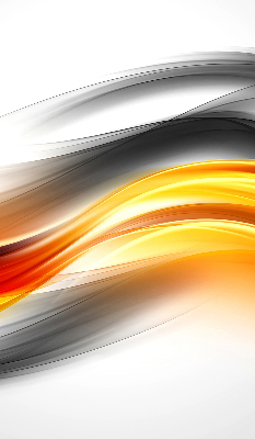 Rolgordijn voor het raam Oranje golven