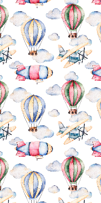 Rolgordijn voor het raam Luchtschepen en ballonnen
