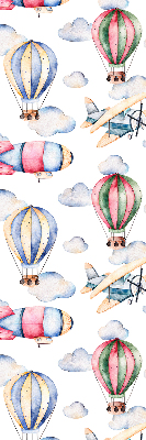 Rolgordijn voor het raam Luchtschepen en ballonnen