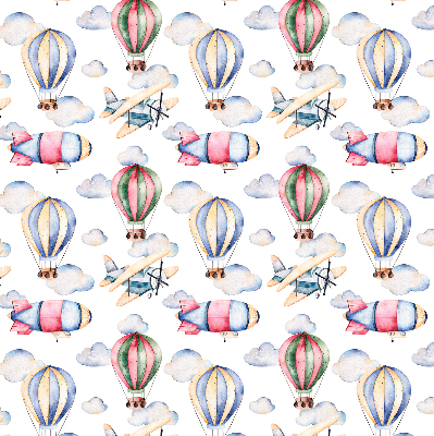 Rolgordijn voor het raam Luchtschepen en ballonnen