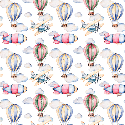 Rolgordijn voor het raam Luchtschepen en ballonnen