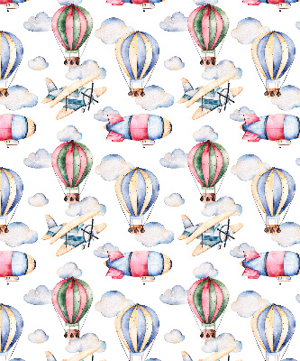 Rolgordijn voor het raam Luchtschepen en ballonnen