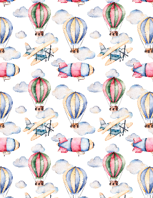 Rolgordijn voor het raam Luchtschepen en ballonnen