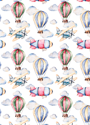 Rolgordijn voor het raam Luchtschepen en ballonnen