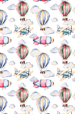 Rolgordijn voor het raam Luchtschepen en ballonnen