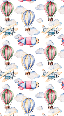 Rolgordijn voor het raam Luchtschepen en ballonnen