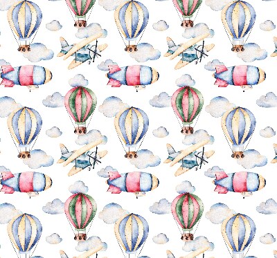 Rolgordijn voor het raam Luchtschepen en ballonnen